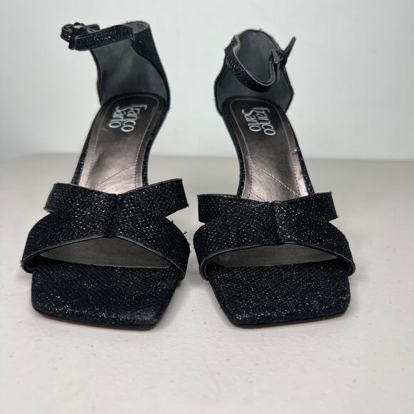 Franco Sarto Rania Black Cut Out Heels Size 7.5 - Picture 3 of 9